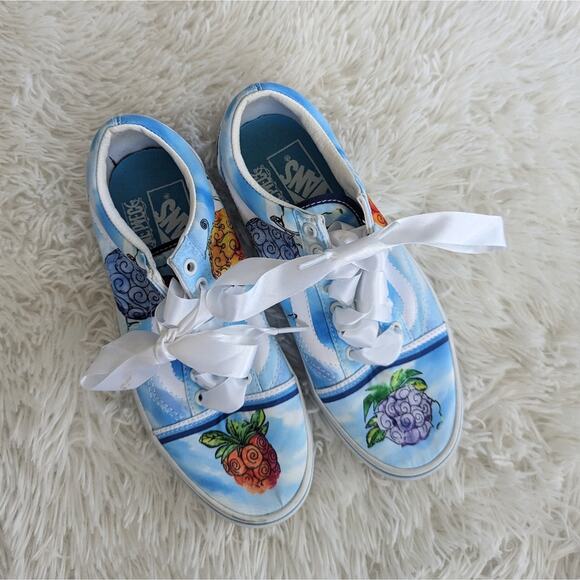 Women's Vans Old School Devil Fruit 8 Mens 6.5 Ribbon Laces Pineapple - Picture 1 of 7